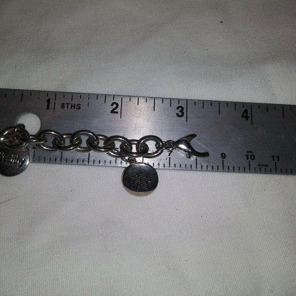 LADIES MUDD CHARM BRACELET ROUND FACE WRISTWATCH CA 00608 main image 6
